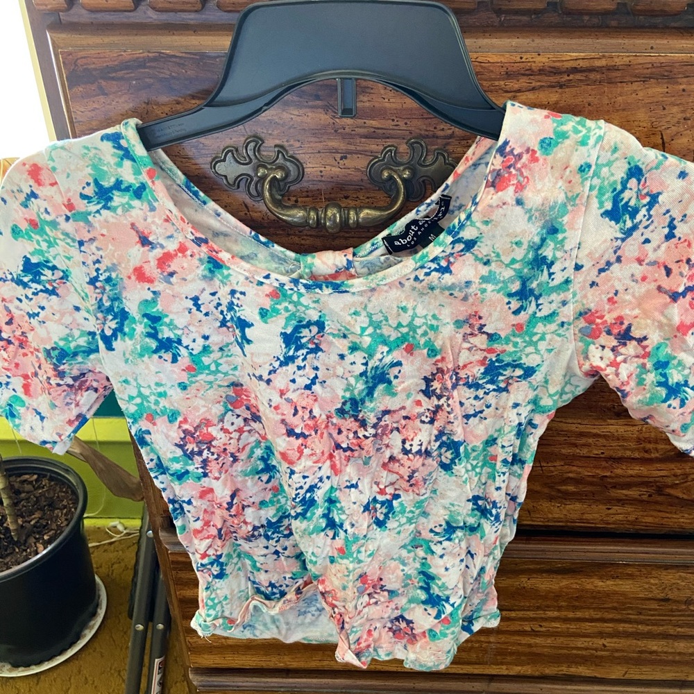 Floral crop top